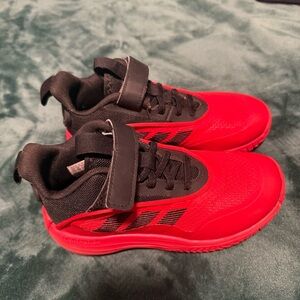Adidas Kids Red Athletic Shoes